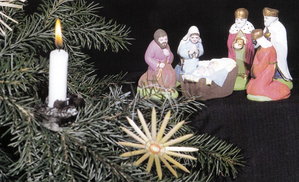 Titel Katalog Weihnachtskrippen Sammlung Riewe Burg Posterstein