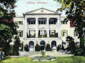 Schloss Löbichau, Ansichtskarte von 1904 (Museum Burg Posterstein)