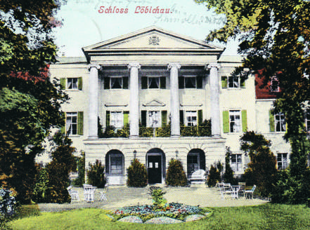 Schloss Löbichau, Ansichtskarte von 1904 (Museum Burg Posterstein)