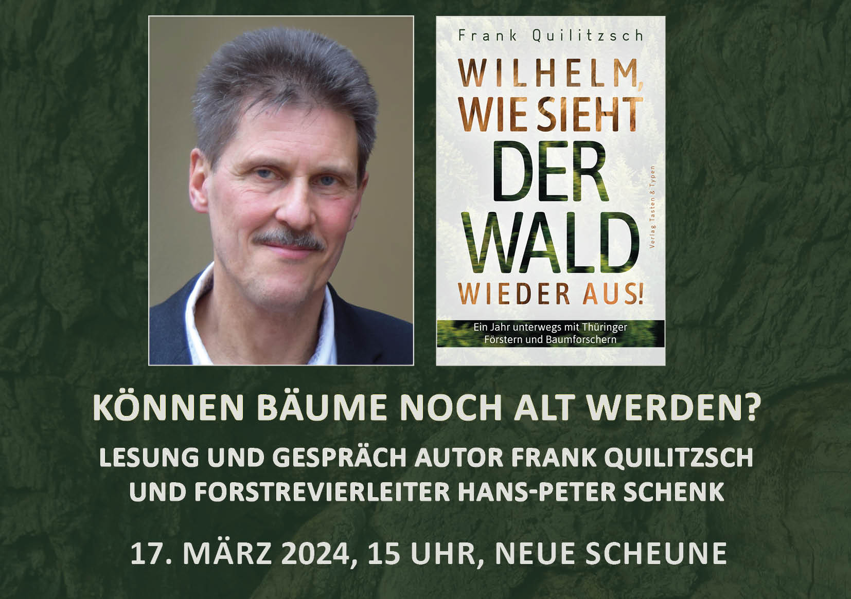 Lesung und Gespräch „Können Bäume noch alt werden?“